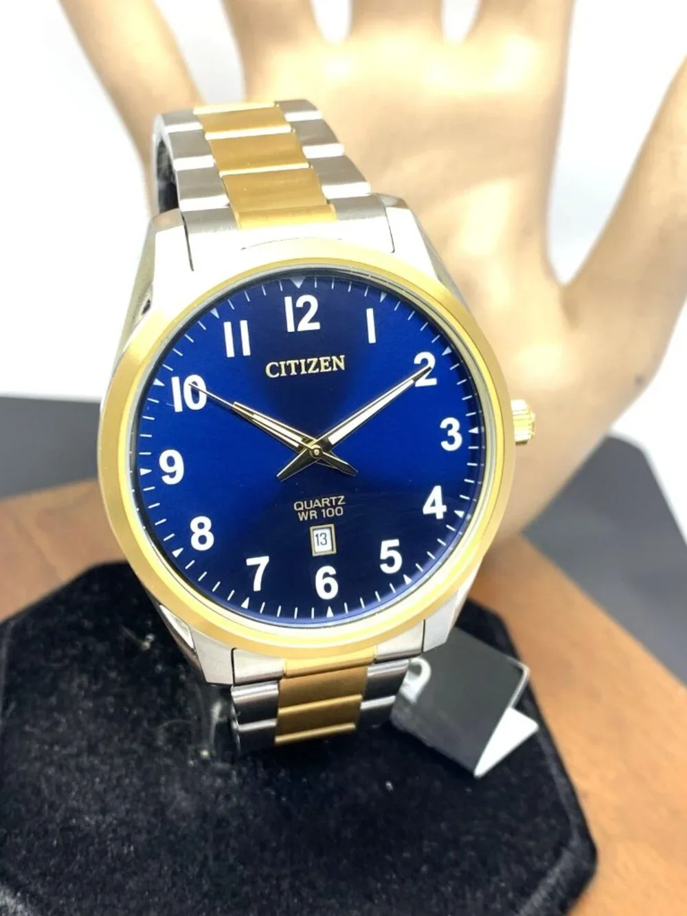Citizen Men's Watch BI1036-57L Quartz Blue Dial Two Tone Stainless Steel 42mm